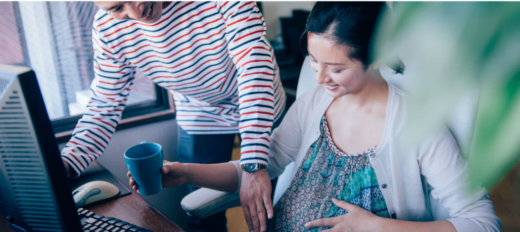 妊娠中の受講画像